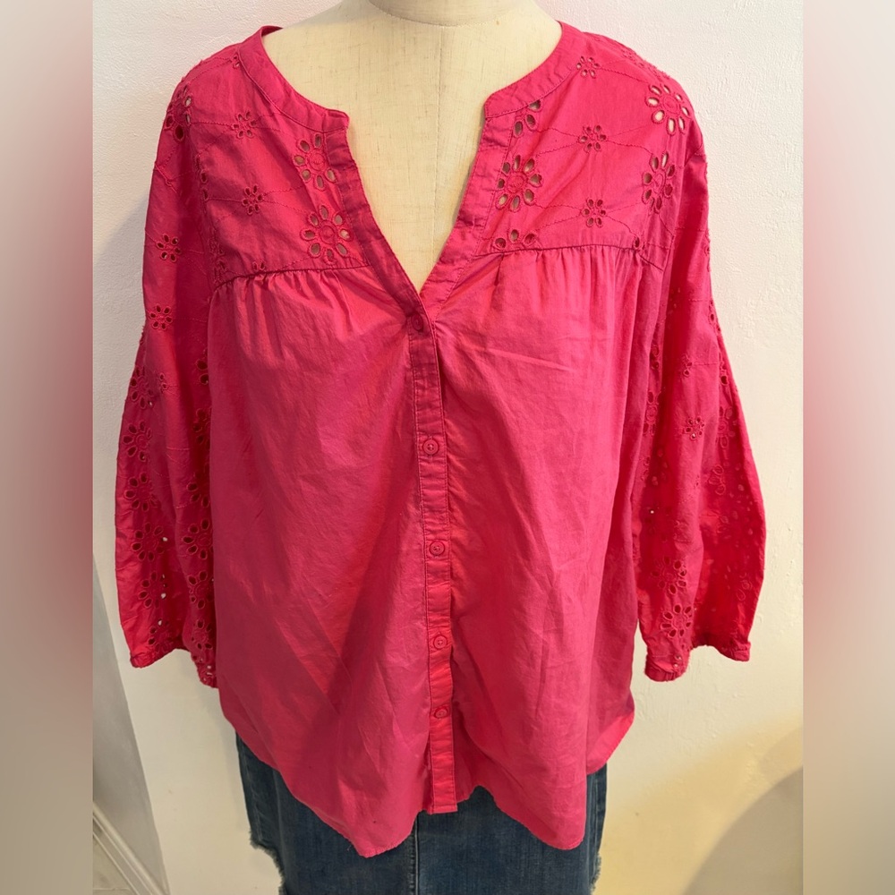 Croft & Barrow Pink Blouse Elegant and Versatile